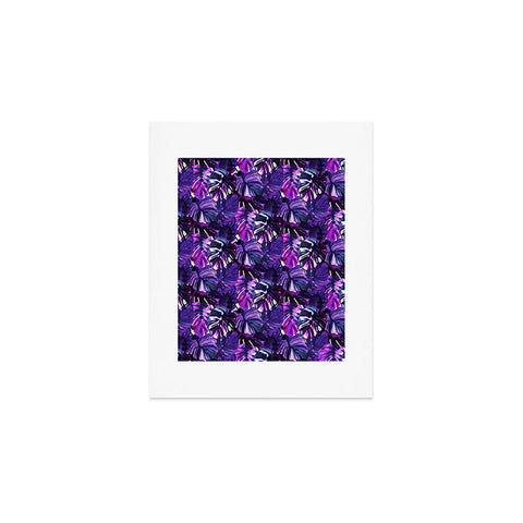 Amy Sia Welcome to the Jungle Palm Purple Art Print