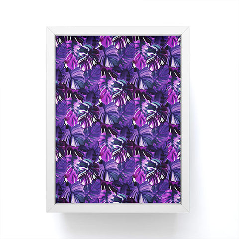 Amy Sia Welcome to the Jungle Palm Purple Framed Mini Art Print