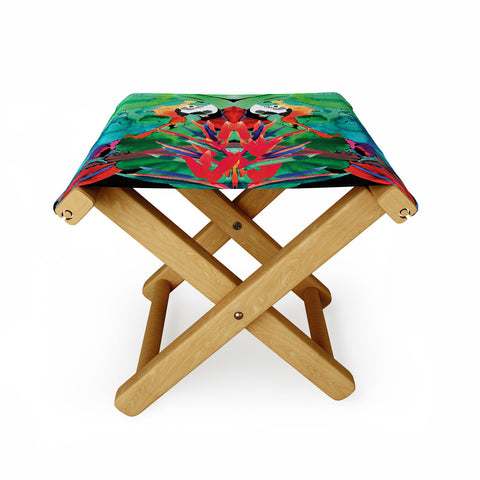 Amy Sia Welcome to the Jungle Parrot Folding Stool