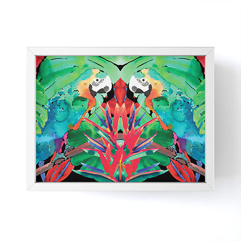 Amy Sia Welcome to the Jungle Parrot Framed Mini Art Print