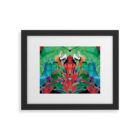 Amy Sia Welcome to the Jungle Parrot Framed Art Print