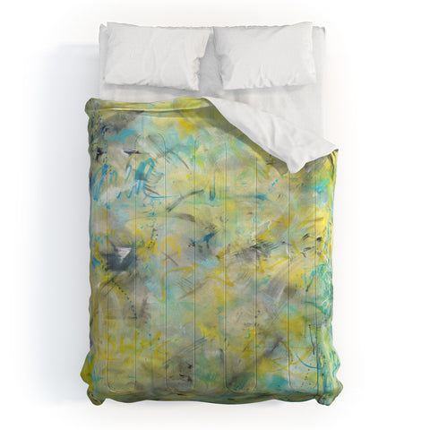 Amy Smith Abstract graffiti texture Comforter