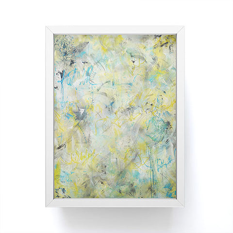 Amy Smith Abstract graffiti texture Framed Mini Art Print