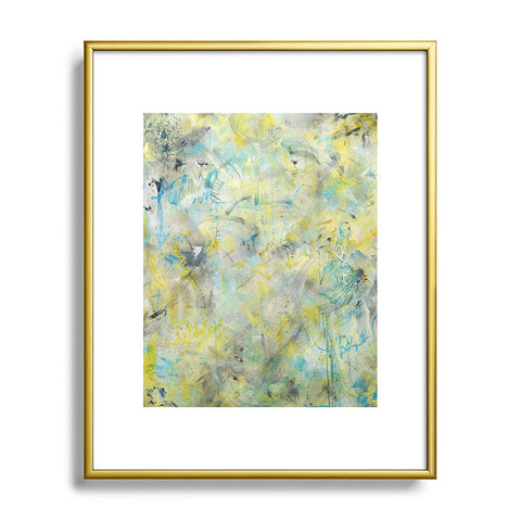 Amy Smith Abstract graffiti texture Metal Framed Art Print