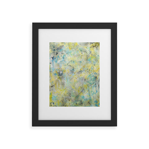 Amy Smith Abstract graffiti texture Framed Art Print
