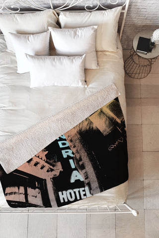 Amy Smith Alexandria Hotel Fleece Throw Blanket