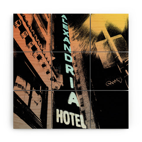 Amy Smith Alexandria Hotel Wood Wall Mural