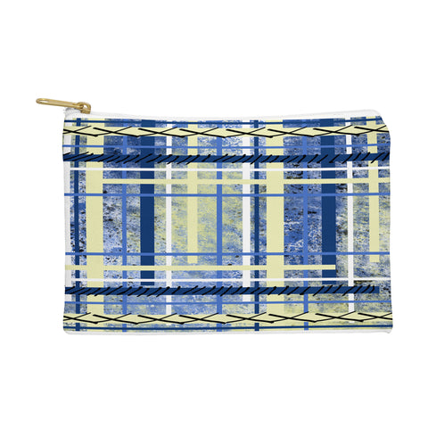 Amy Smith blue and yellow obsession Pouch