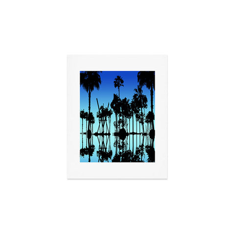 Amy Smith Blue Palms Art Print