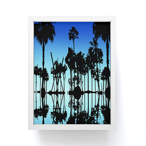 Amy Smith Blue Palms Framed Mini Art Print