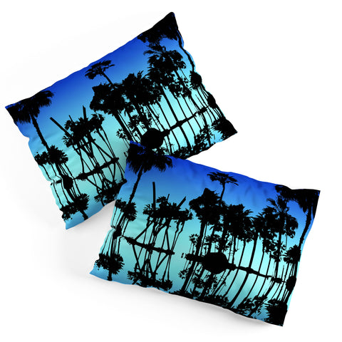 Amy Smith Blue Palms Pillow Shams