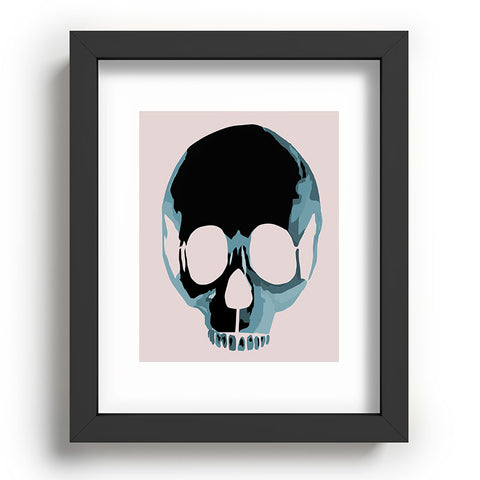 Amy Smith Blue Skull 1 Recessed Framing Rectangle