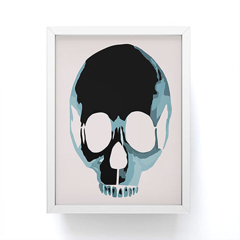Amy Smith Blue Skull 1 Framed Mini Art Print