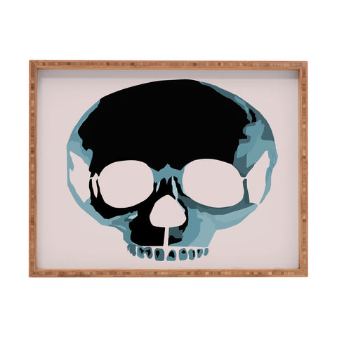Amy Smith Blue Skull 1 Rectangular Tray