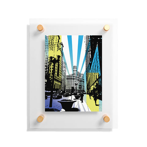 Amy Smith Chicago lights Floating Acrylic Print