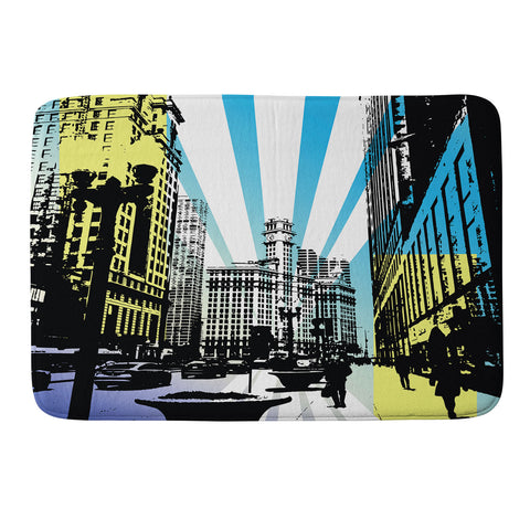 Amy Smith Chicago lights Memory Foam Bath Mat