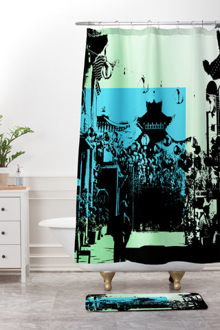 Amy Smith Chinatown Shower Curtain And Mat