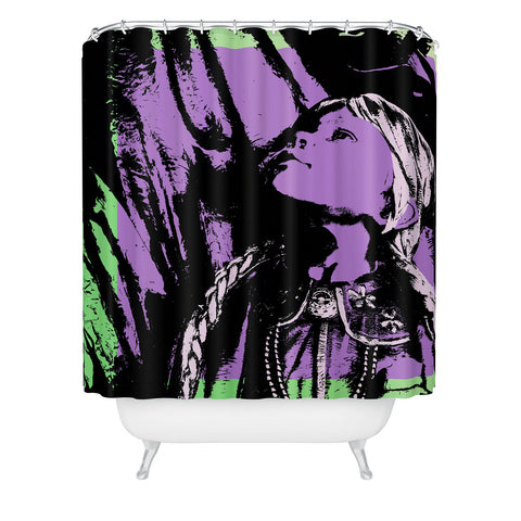 Amy Smith DC Girl Statue Shower Curtain