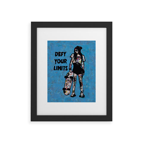 Amy Smith Defy your limits Framed Art Print
