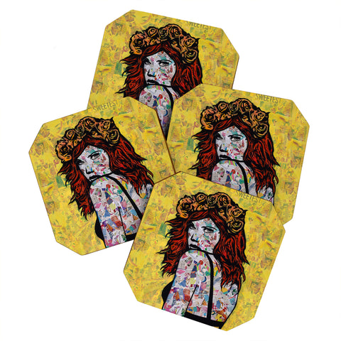 Amy Smith Em on Fire Coaster Set