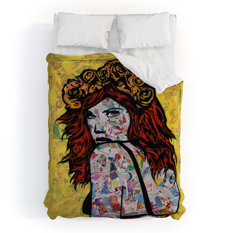 Amy Smith Em on Fire Duvet Cover