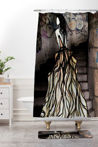 Amy Smith Escape Shower Curtain And Mat