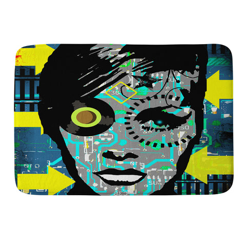 Amy Smith Feeling Blue Memory Foam Bath Mat