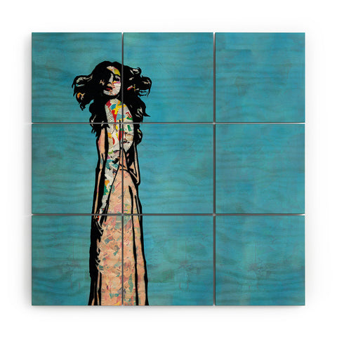 Amy Smith Go with the Flow Wood Wall Mural