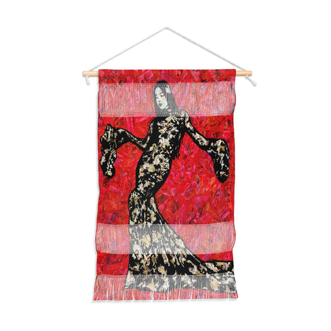 Amy Smith Gold and Lace Wall Hanging Portrait