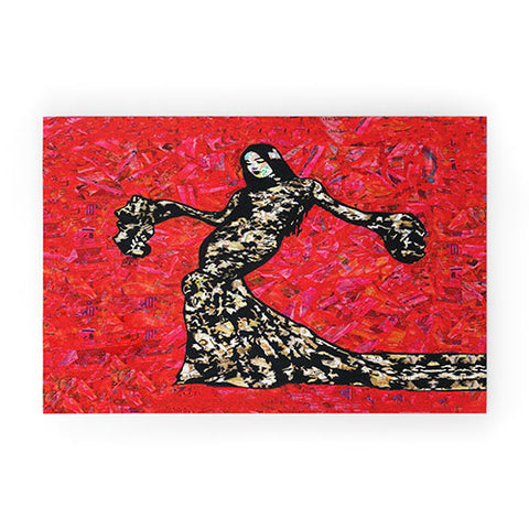 Amy Smith Gold and Lace Welcome Mat