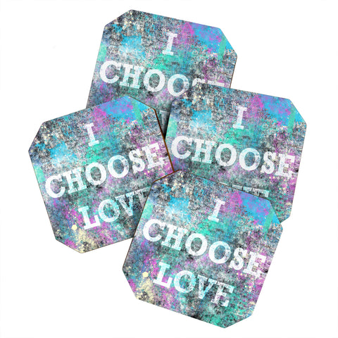 Amy Smith I Choose Love Coaster Set