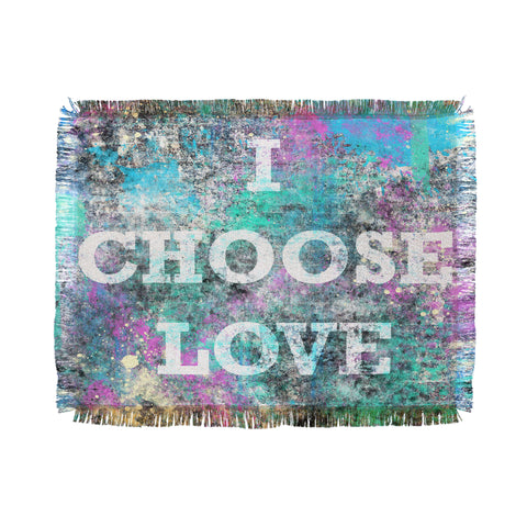 Amy Smith I Choose Love Throw Blanket