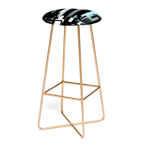 Amy Smith LA skyline blue Bar Stool