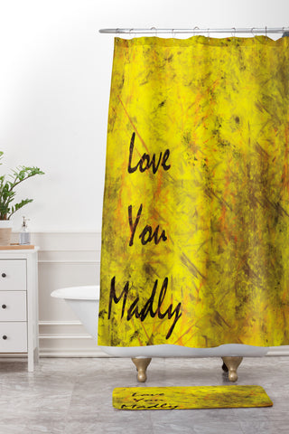 Amy Smith Love You Madly Shower Curtain And Mat