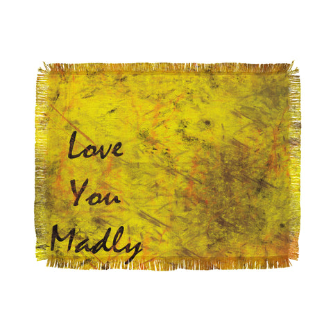 Amy Smith Love You Madly Throw Blanket