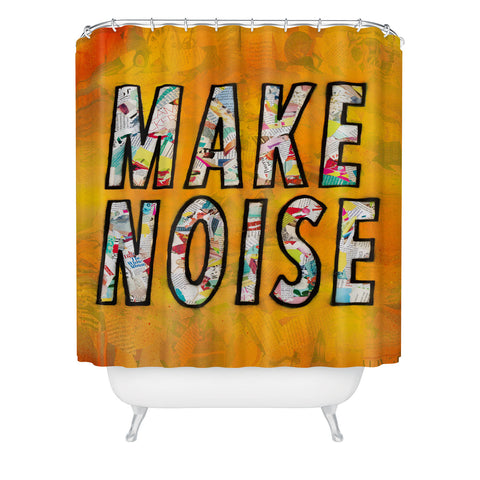 Amy Smith Make Noise Shower Curtain