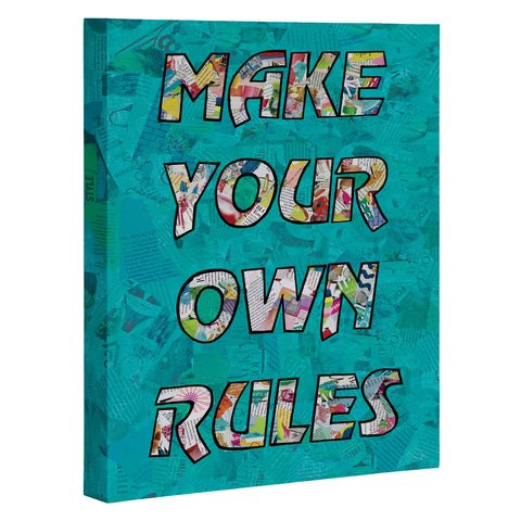 Amy Smith Make your own rules Art Canvas