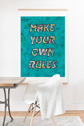 Amy Smith Make your own rules Art Print And Hanger