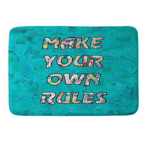 Amy Smith Make your own rules Memory Foam Bath Mat