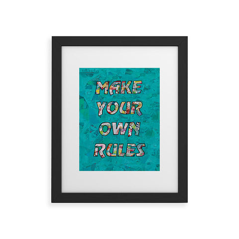 Amy Smith Make your own rules Framed Art Print