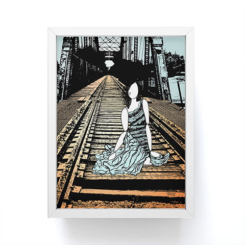 Amy Smith Meet me at the bridge Framed Mini Art Print