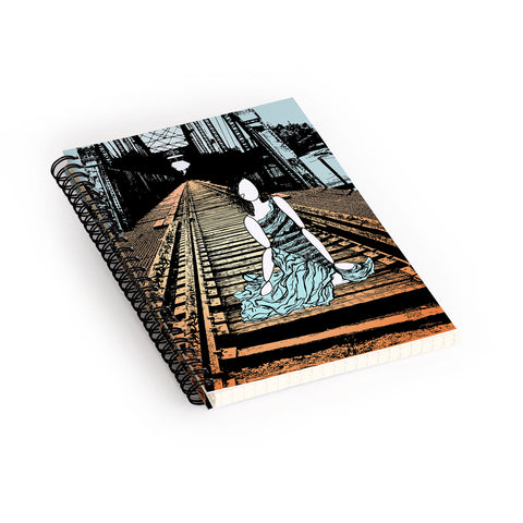 Amy Smith Meet me at the bridge Spiral Notebook