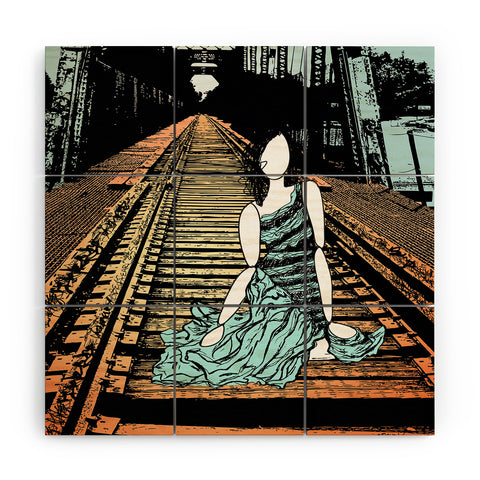 Amy Smith Meet me at the bridge Wood Wall Mural