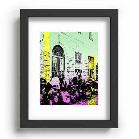 Amy Smith Motor Bikes In Italy Recessed Framing Rectangle