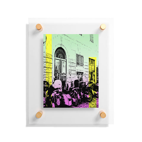 Amy Smith Motor Bikes In Italy Floating Acrylic Print