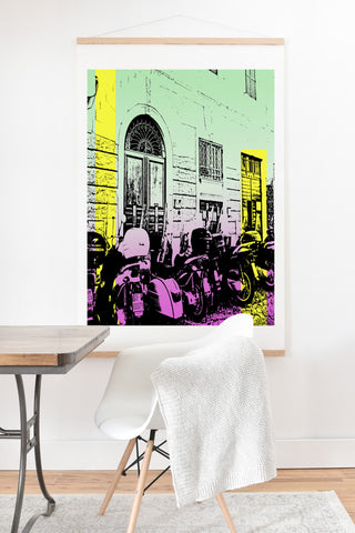 Amy Smith Motor Bikes In Italy Art Print And Hanger