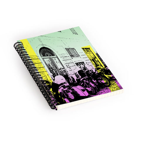 Amy Smith Motor Bikes In Italy Spiral Notebook