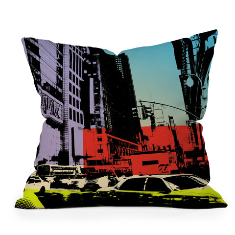 Amy Smith NY Street 1 Throw Pillow