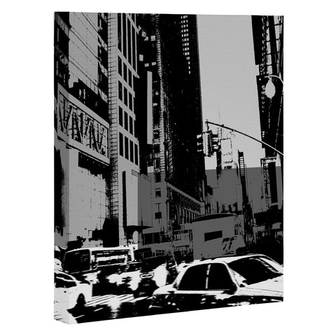 Amy Smith NY Street Grayscale Art Canvas