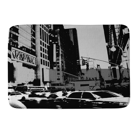 Amy Smith NY Street Grayscale Memory Foam Bath Mat